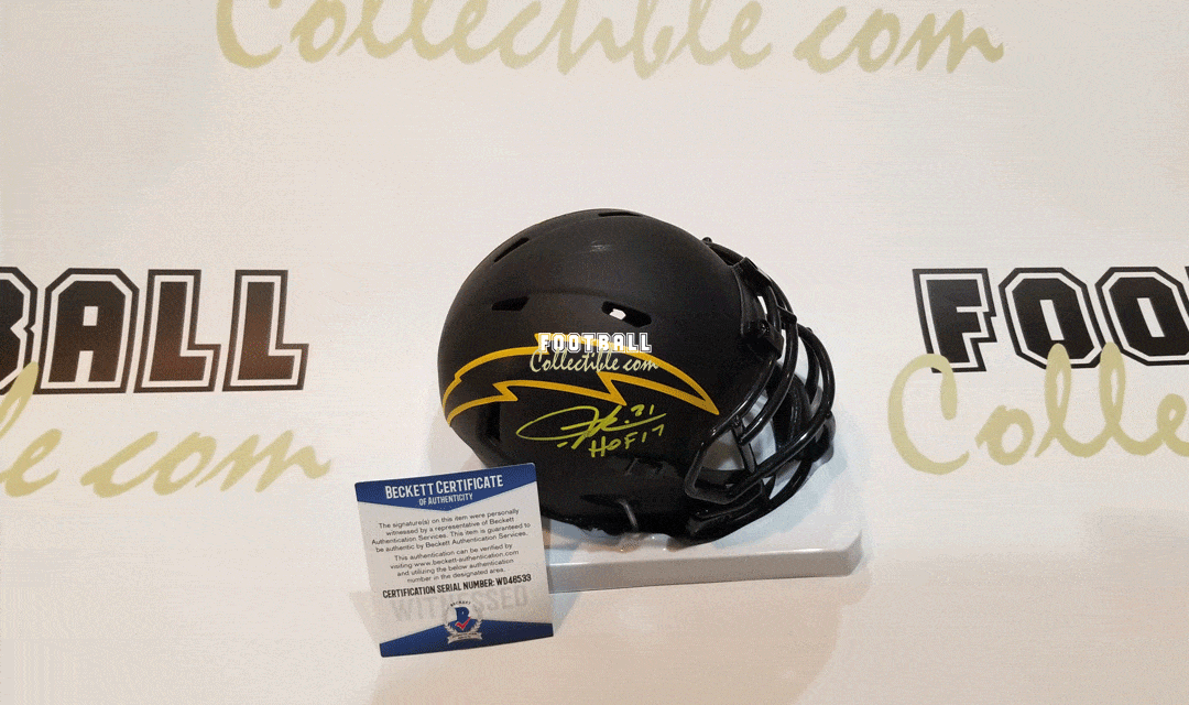 LADAINIAN TOMLINSON Signed Los Angeles Chargers Eclipse NFL Mini