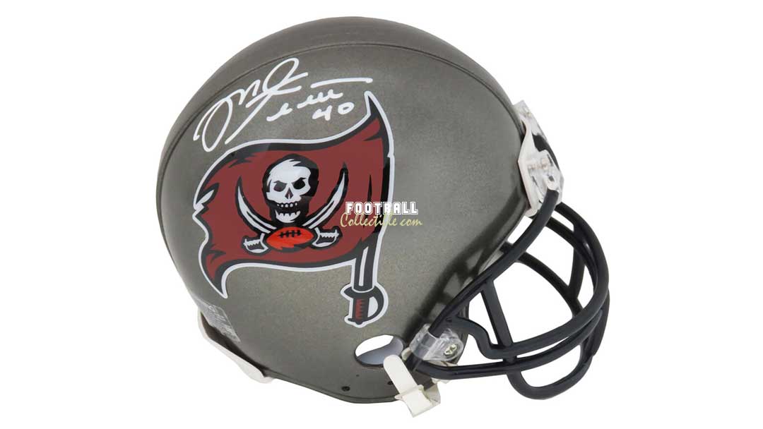 Mike alstott hot sale signed helmet