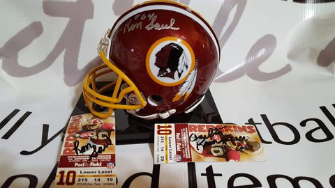 Autographed Mini Helmets Ron Saul and Carl Kammerer Autographed Washington Redskins Mini Helmet