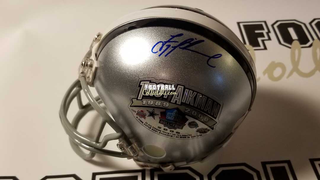 Troy Aikman Autographed Dallas Cowboys Mini Helmet