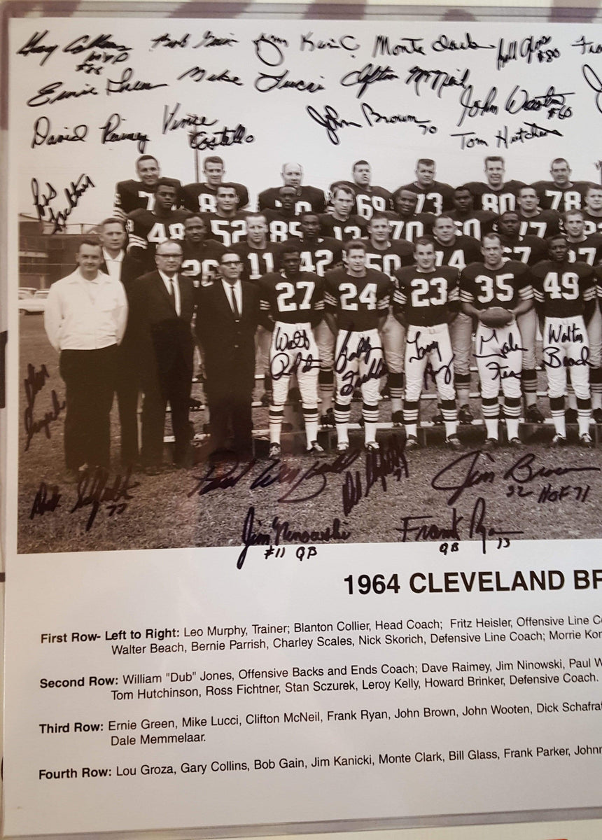 1964 Cleveland Browns Team Signed Photo (18x22”)