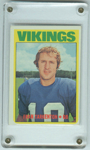 Football Cards Fran Tarkenton 1972 Topps Card