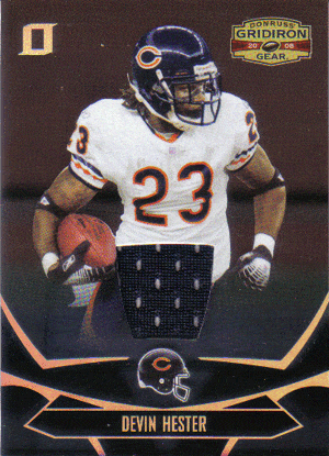 Football Cards, Jersey Devin Hester Game-Used Jersey Football Card