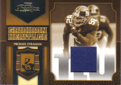 Football Cards, Jersey Michael Strahan Game-Used Jersey Football Card