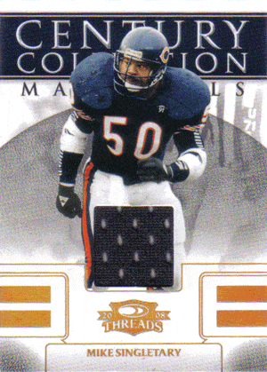 Football Cards, Jersey Mike Singletary Game Used Jersey Football Card