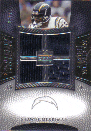 Football Cards, Jersey Shawne Merriman Game-Used Jersey Football Card