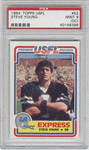 Graded Football Cards Steve Young 1984 Topps USFL Rookie Card