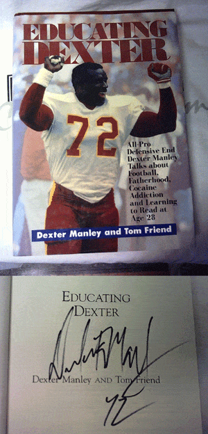 Dexter Manley Autographed Book –