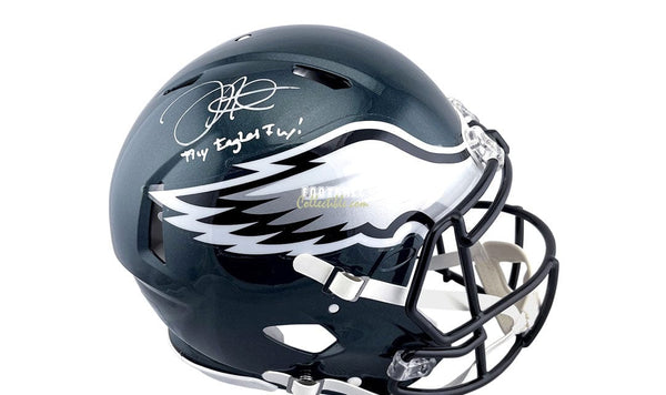 Mac Jones Autograph Patriots Helmet Eclipse with Inscription