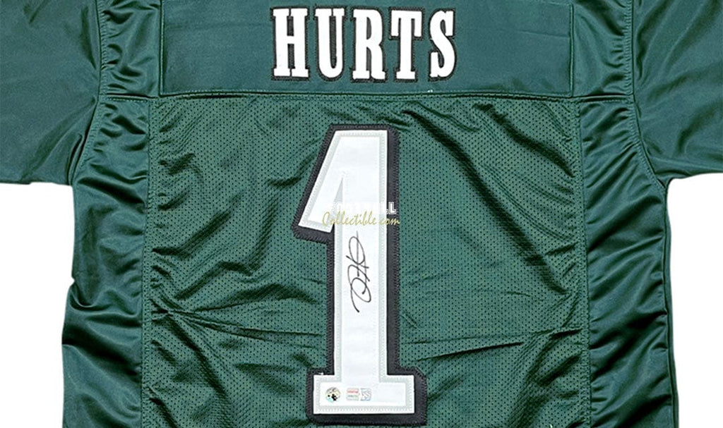 Jalen Hurts Autographed Philadelphia Eagles Green Custom Jersey