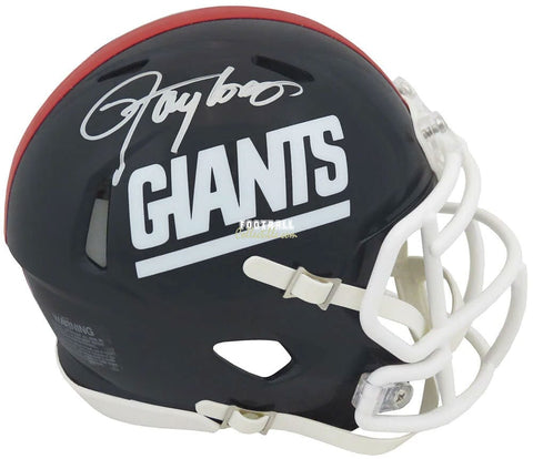Autographed Full Size Helmets Lawrence Taylor Autographed New York Giants Mini Helmet