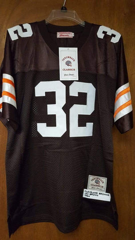 Authentic Jerseys Jim Brown "Throwback Classics" Cleveland Browns Jersey, color brown