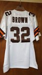 Authentic Jerseys Jim Brown "Throwbacks Classic" Throwback Jersey, White