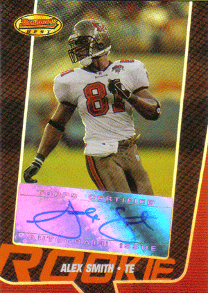 Autographed Football Cards Alex Smith Autographed Rookie Football Card
