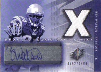 Autographed jersey online football cards