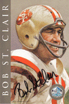 Autographed Football Cards Bob St. Clair Autographed Hall of Fame Card