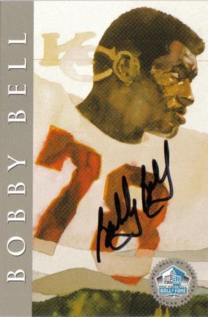 Autographed Football Cards Bobby Bell Autographed Hall of Fame Card