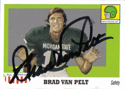 Autographed Football Cards Brad VanPelt Autographed Football Card
