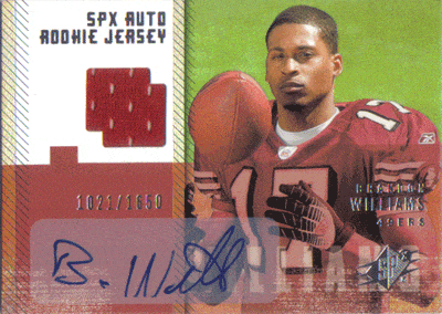Autographed Football Cards Brandon Williams Autographed Rookie Football Card
