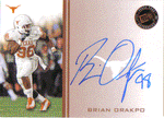 Autographed Football Cards Brian Orakpo Autographed Rookie Football Card
