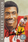 Autographed Football Cards Charley Taylor Autographed Hall of Fame Card