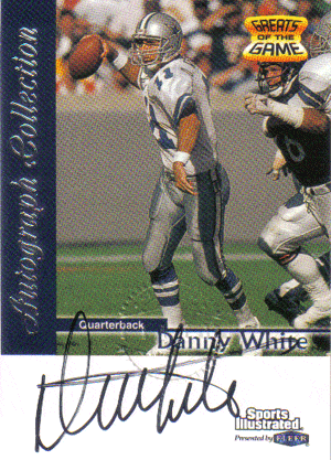 Autographed Football Cards Danny White Autographed Football Card