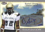 Autographed Football Cards Darrell Strong Autographed Rookie Football Card
