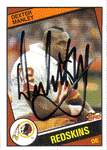 Autographed Football Cards Dexter Manley Autographed Topps Football Card