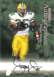 Autographed Football Cards Dorsey Levens Autographed Football Card