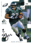 Autographed Football Cards Duce Staley Autographed Football Card