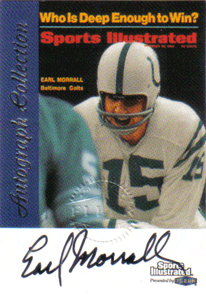 Autographed Football Cards Earl Morrall Autographed Football Card