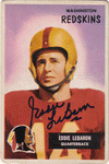 Autographed Football Cards Eddie LeBaron Autographed Topps Football Card