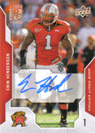 Autographed Football Cards Erin Henderson Autographed Rookie Football Card