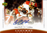 Autographed Football Cards Gary Clark 2006 UD Legendary Signatures