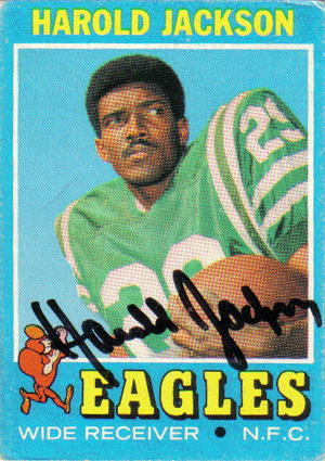 Autographed Football Cards Harold Jackson Autographed Football Card