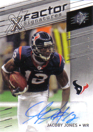 Autographed Football Cards Jacoby Jones Autographed Football Card