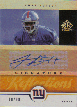 Autographed Football Cards James Butler Autographed Football Card