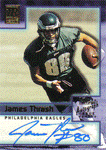 Autographed Football Cards James Thrash Autographed Football Card