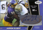 Autographed Football Cards Jarron Gilbert Autographed Rookie Football Card
