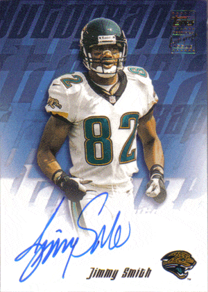 Autographed Football Cards Jimmy Smith Autographed Football Card