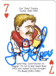 Autographed Football Cards Joe Jacoby Autographed Playing Card