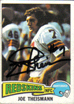 Autographed Football Cards Joe Theismann Autographed Rookie Card
