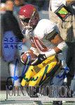 Autographed Football Cards Johnnie Morton autographed rookie football card