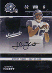 Autographed Football Cards Jordan Kent Autographed Rookie Football Card