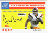 Autographed Football Cards Justin Fargas Autographed Football Card