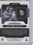 Autographed Football Cards Justin Jefferson Panini Obsidian Autographed Rookie Card