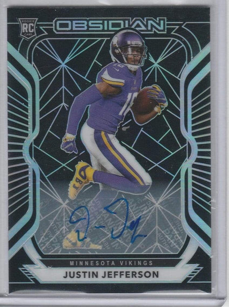 Justin Jefferson Panini Obsidian Autographed Rookie Card –  FootballCollectible.com