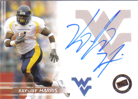 Autographed Football Cards Kay-Jay Harris Autographed Football Card