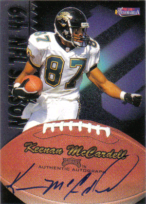 Autographed Football Cards Keenan McCardell Autographed Football Card