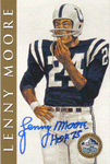 Autographed Football Cards Lenny Moore Autographed HOF Football Card
